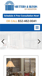 Mobile Screenshot of houstonshuttersandblinds.com